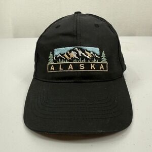 Alaska Shirt Company Baseball Cap Unisex Black‎ Embroidered Mountain Snapback